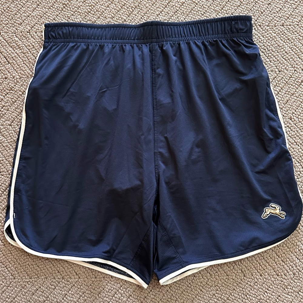 Mens Tracksmith Running Session Shorts - Navy XS